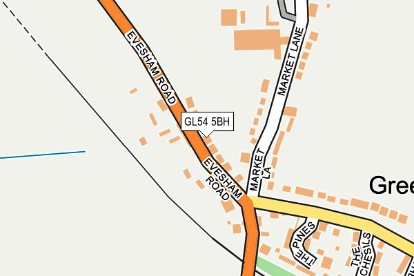 GL54 5BH map - OS OpenMap – Local (Ordnance Survey)