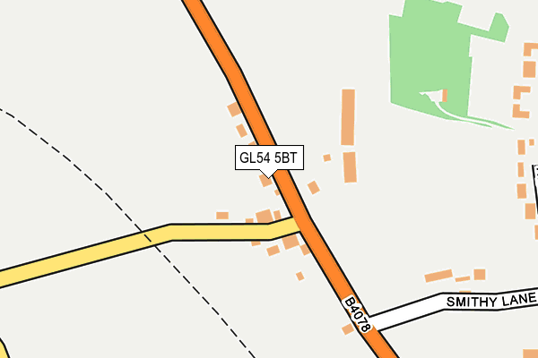 GL54 5BT map - OS OpenMap – Local (Ordnance Survey)