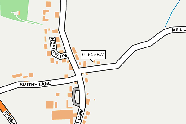 GL54 5BW map - OS OpenMap – Local (Ordnance Survey)