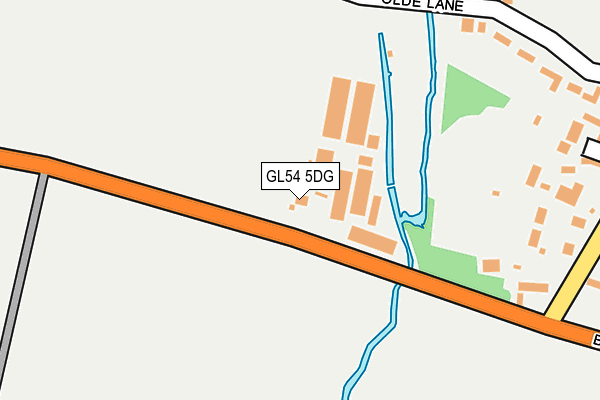GL54 5DG map - OS OpenMap – Local (Ordnance Survey)