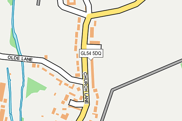 GL54 5DQ map - OS OpenMap – Local (Ordnance Survey)