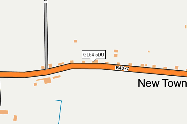 GL54 5DU map - OS OpenMap – Local (Ordnance Survey)