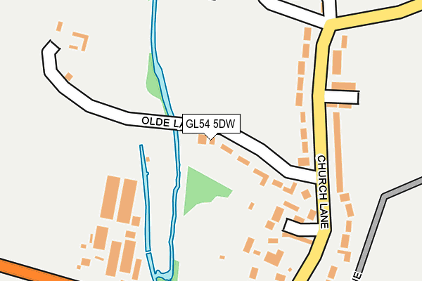 GL54 5DW map - OS OpenMap – Local (Ordnance Survey)