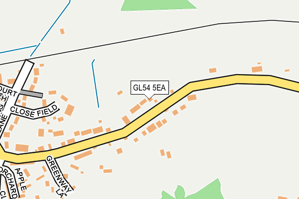 GL54 5EA map - OS OpenMap – Local (Ordnance Survey)