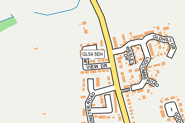 GL54 5EH map - OS OpenMap – Local (Ordnance Survey)