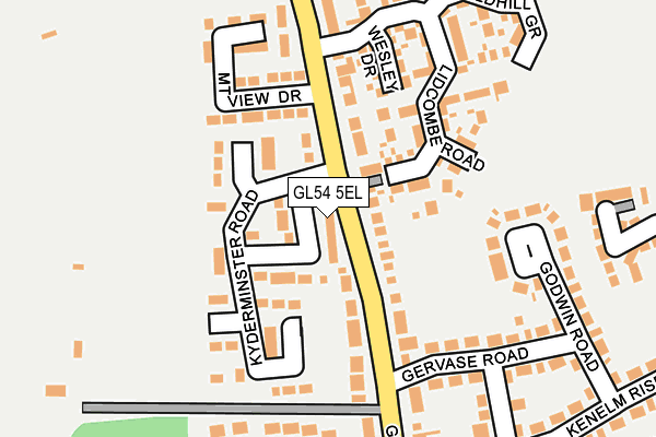 GL54 5EL map - OS OpenMap – Local (Ordnance Survey)