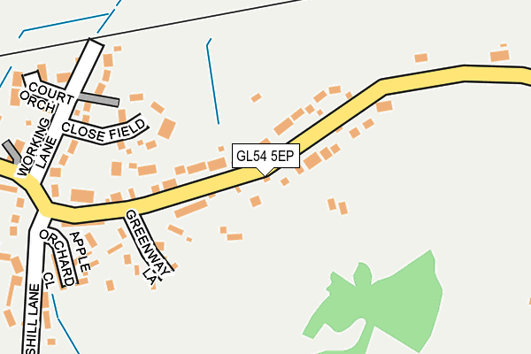 GL54 5EP map - OS OpenMap – Local (Ordnance Survey)
