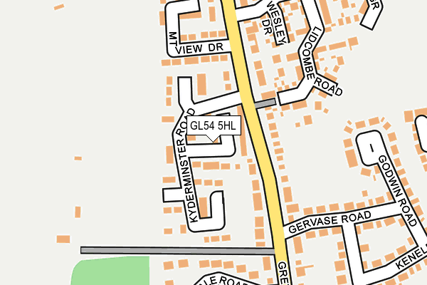 GL54 5HL map - OS OpenMap – Local (Ordnance Survey)