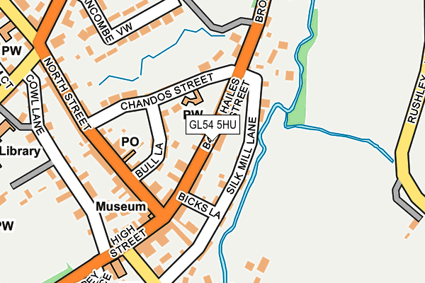 GL54 5HU map - OS OpenMap – Local (Ordnance Survey)