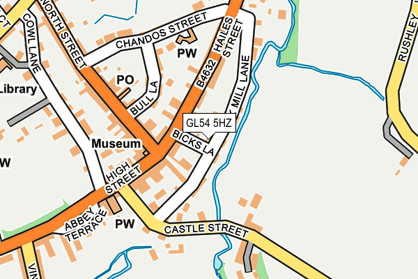 GL54 5HZ map - OS OpenMap – Local (Ordnance Survey)
