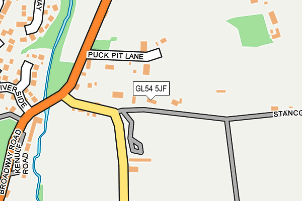 GL54 5JF map - OS OpenMap – Local (Ordnance Survey)