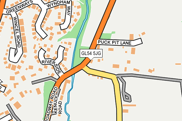 GL54 5JG map - OS OpenMap – Local (Ordnance Survey)