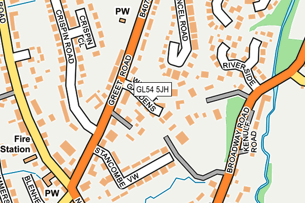 GL54 5JH map - OS OpenMap – Local (Ordnance Survey)
