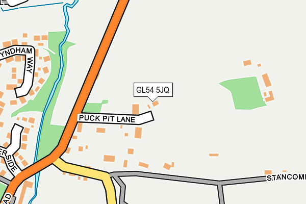 GL54 5JQ map - OS OpenMap – Local (Ordnance Survey)