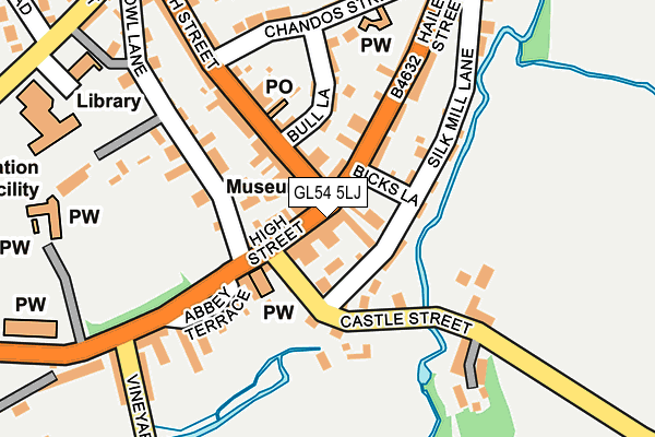 GL54 5LJ map - OS OpenMap – Local (Ordnance Survey)