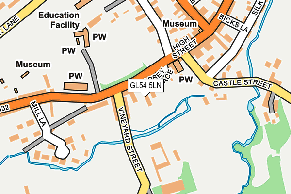 GL54 5LN map - OS OpenMap – Local (Ordnance Survey)