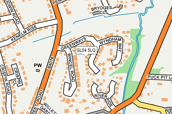 GL54 5LQ map - OS OpenMap – Local (Ordnance Survey)