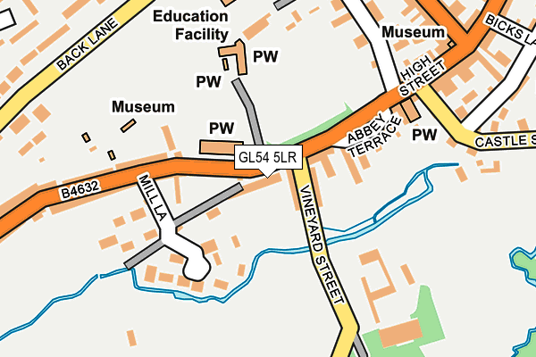GL54 5LR map - OS OpenMap – Local (Ordnance Survey)