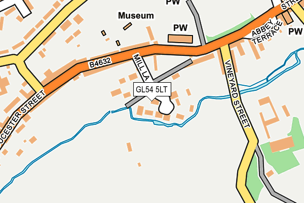 GL54 5LT map - OS OpenMap – Local (Ordnance Survey)
