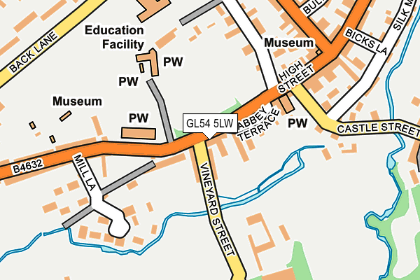 GL54 5LW map - OS OpenMap – Local (Ordnance Survey)