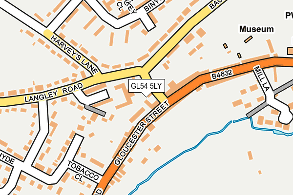 GL54 5LY map - OS OpenMap – Local (Ordnance Survey)
