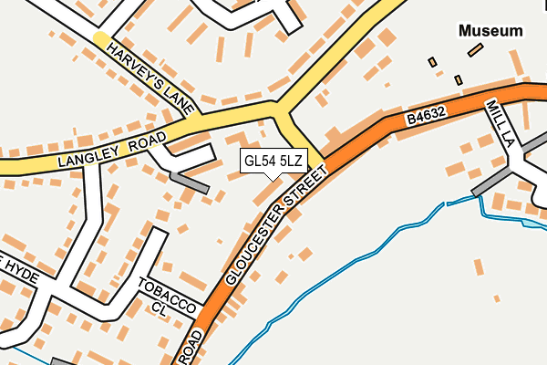 GL54 5LZ map - OS OpenMap – Local (Ordnance Survey)
