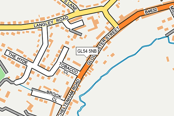 GL54 5NB map - OS OpenMap – Local (Ordnance Survey)