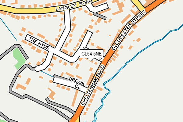 GL54 5NE map - OS OpenMap – Local (Ordnance Survey)