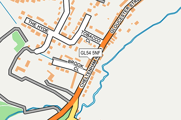 GL54 5NF map - OS OpenMap – Local (Ordnance Survey)