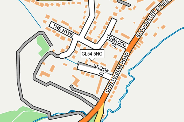 GL54 5NG map - OS OpenMap – Local (Ordnance Survey)