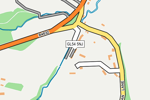 GL54 5NJ map - OS OpenMap – Local (Ordnance Survey)