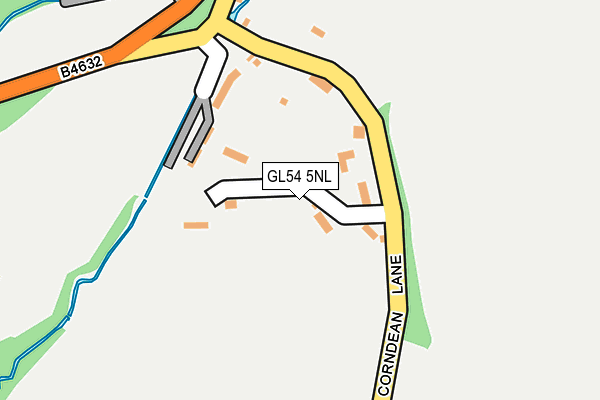 GL54 5NL map - OS OpenMap – Local (Ordnance Survey)