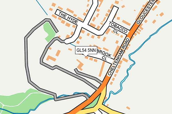 GL54 5NN map - OS OpenMap – Local (Ordnance Survey)