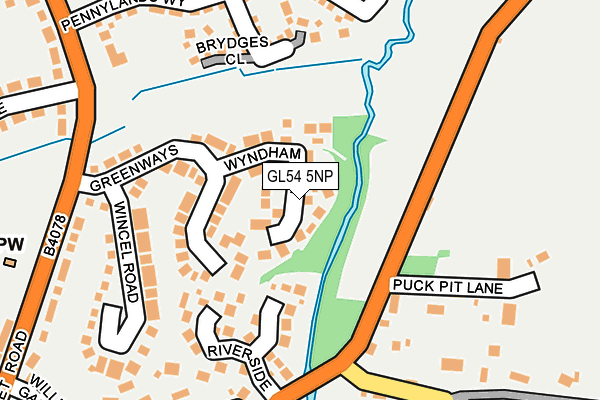 GL54 5NP map - OS OpenMap – Local (Ordnance Survey)
