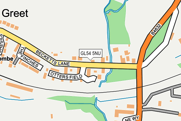 GL54 5NU map - OS OpenMap – Local (Ordnance Survey)