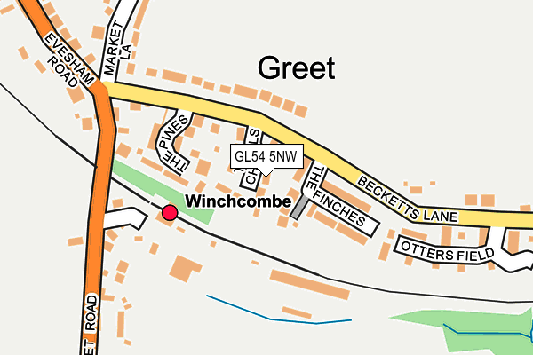 GL54 5NW map - OS OpenMap – Local (Ordnance Survey)