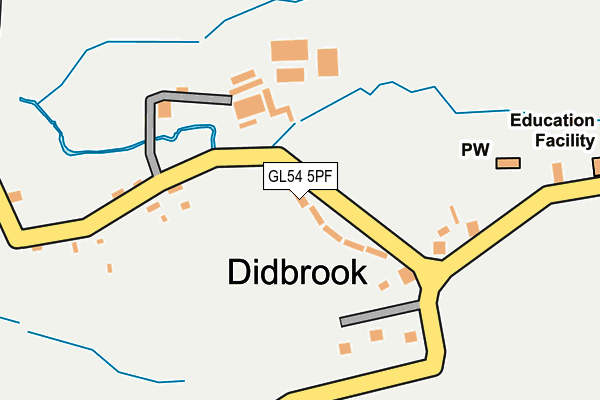GL54 5PF map - OS OpenMap – Local (Ordnance Survey)