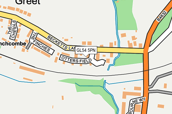 GL54 5PN map - OS OpenMap – Local (Ordnance Survey)