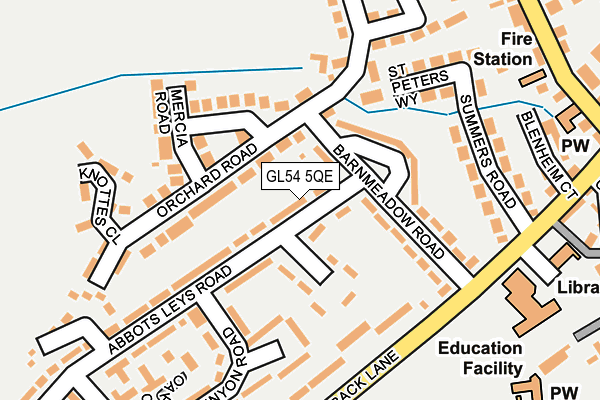 GL54 5QE map - OS OpenMap – Local (Ordnance Survey)