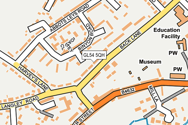 GL54 5QH map - OS OpenMap – Local (Ordnance Survey)