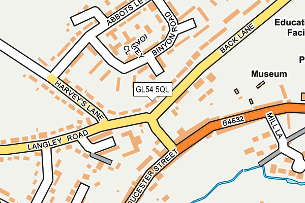 GL54 5QL map - OS OpenMap – Local (Ordnance Survey)