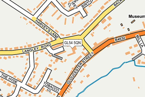 GL54 5QN map - OS OpenMap – Local (Ordnance Survey)