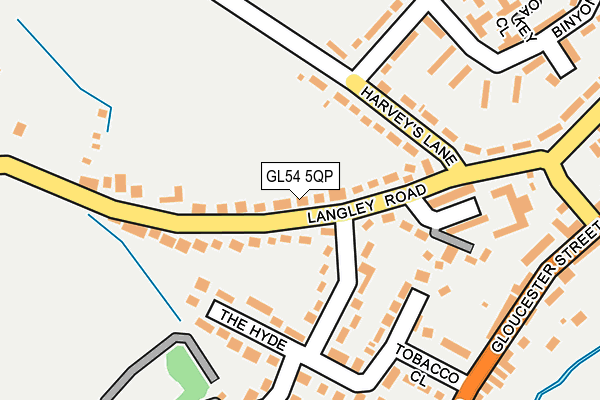 GL54 5QP map - OS OpenMap – Local (Ordnance Survey)