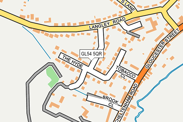GL54 5QR map - OS OpenMap – Local (Ordnance Survey)