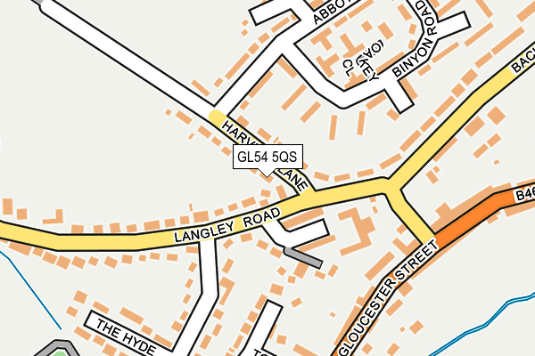 GL54 5QS map - OS OpenMap – Local (Ordnance Survey)