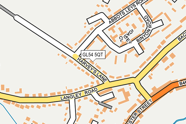 GL54 5QT map - OS OpenMap – Local (Ordnance Survey)