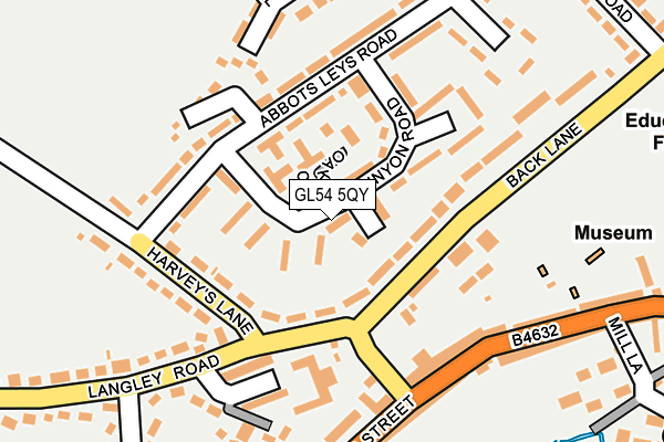 GL54 5QY map - OS OpenMap – Local (Ordnance Survey)