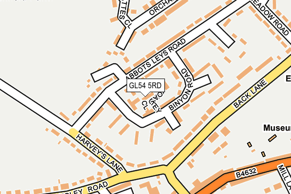 GL54 5RD map - OS OpenMap – Local (Ordnance Survey)