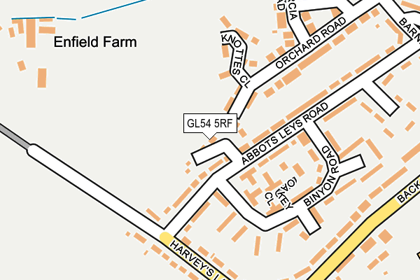 GL54 5RF map - OS OpenMap – Local (Ordnance Survey)