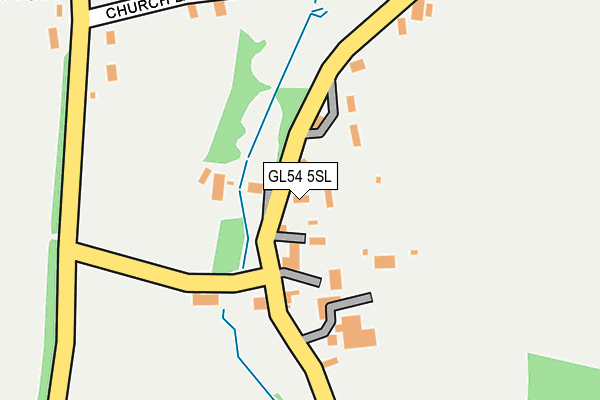 GL54 5SL map - OS OpenMap – Local (Ordnance Survey)
